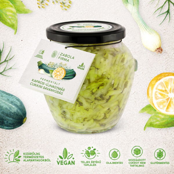 Fermentált kapros-újhagymás cukkini savanyúság - Image 2