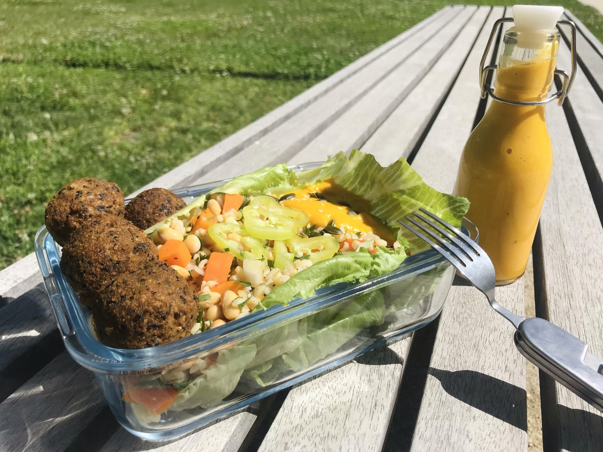 Bulgur saláta egy jolly joker öntettel