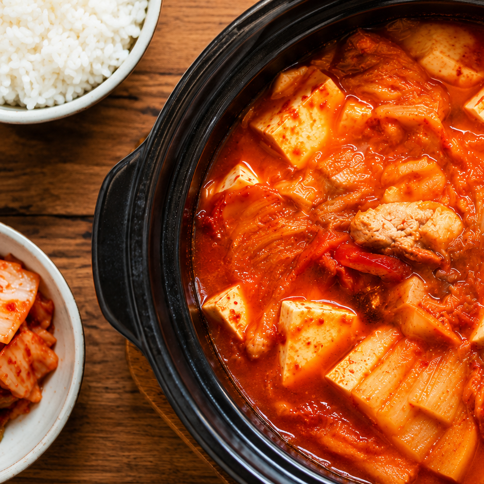 Egyszerű kimchi Leves